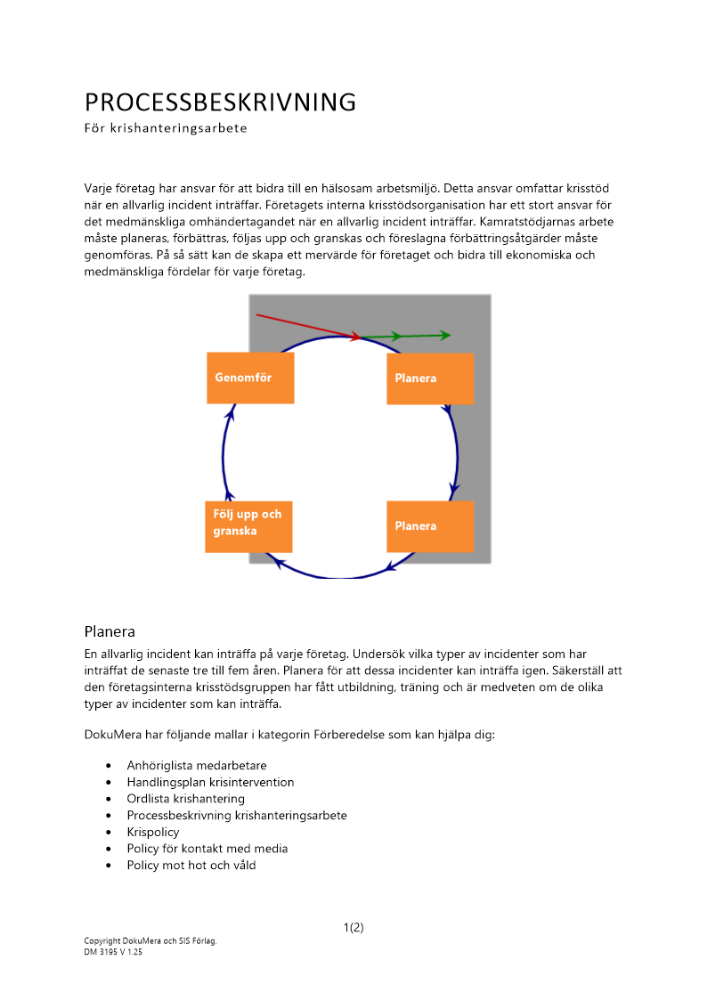 Processbeskrivning krishanteringsarbete