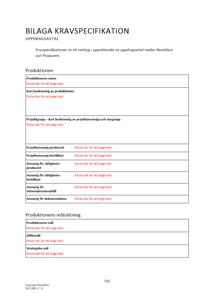 Bilaga Kravspecifikation uppdragsavtal 2024