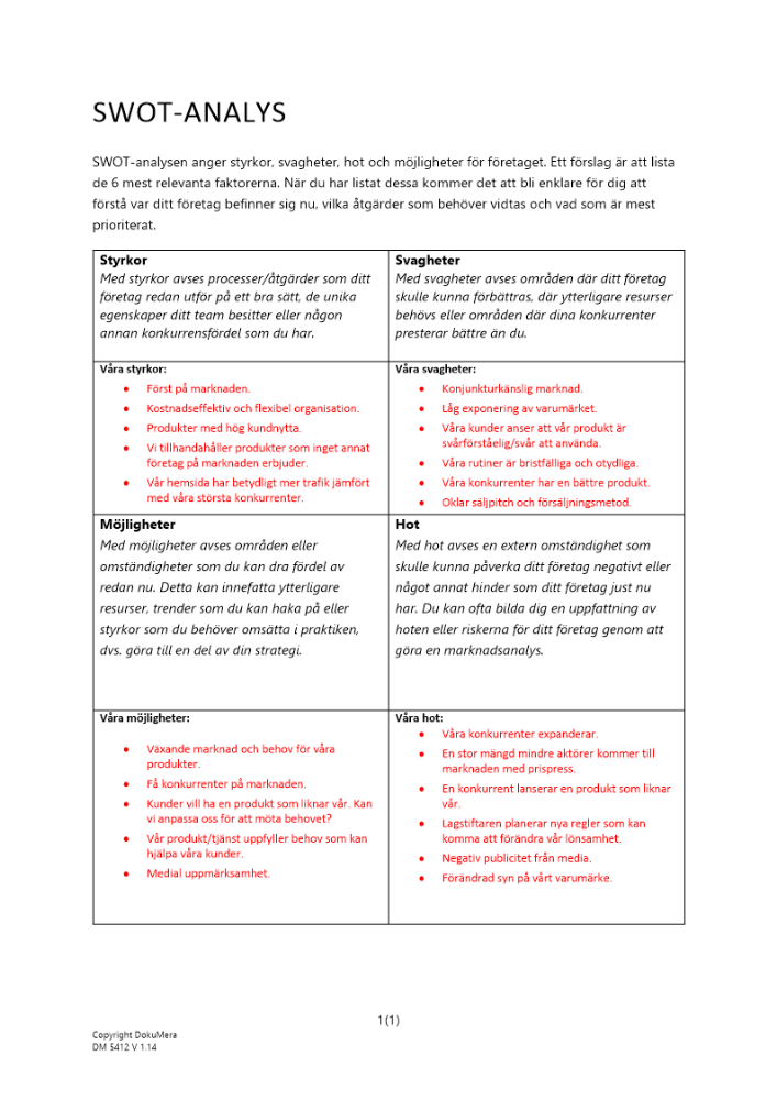 SWOT-analys