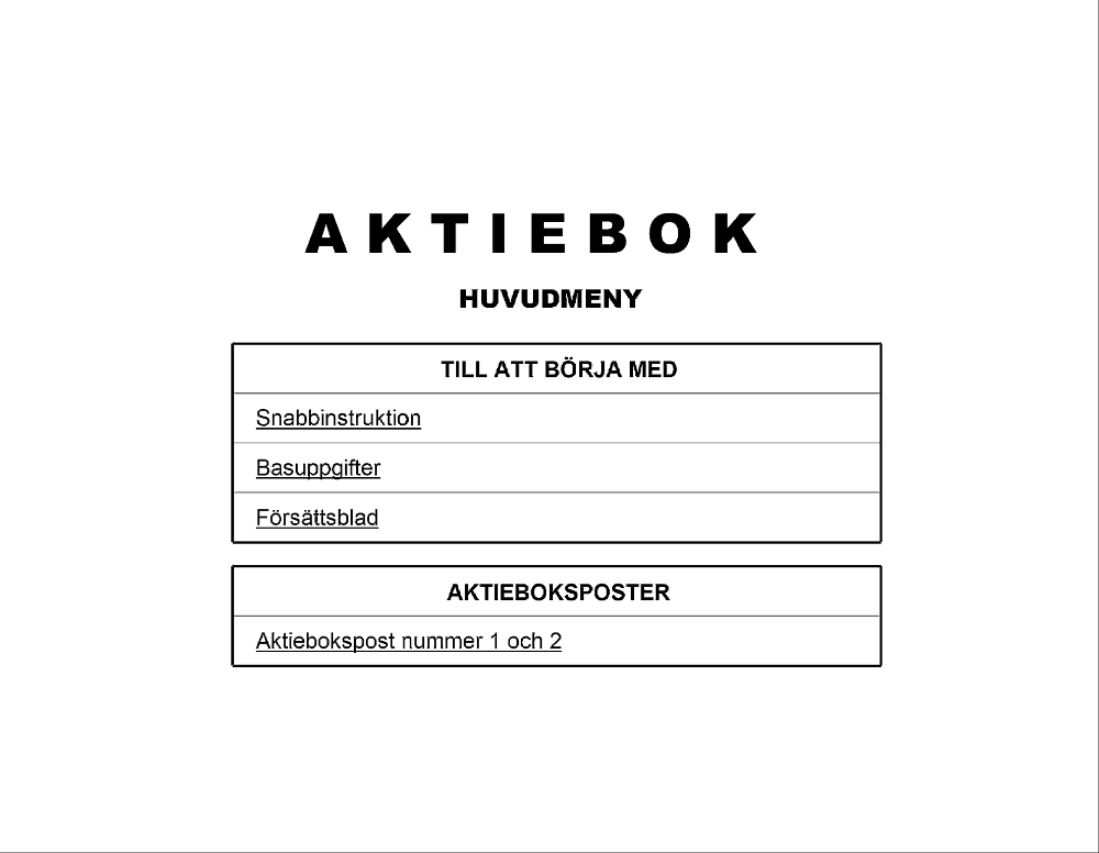 Aktiebok 2 poster