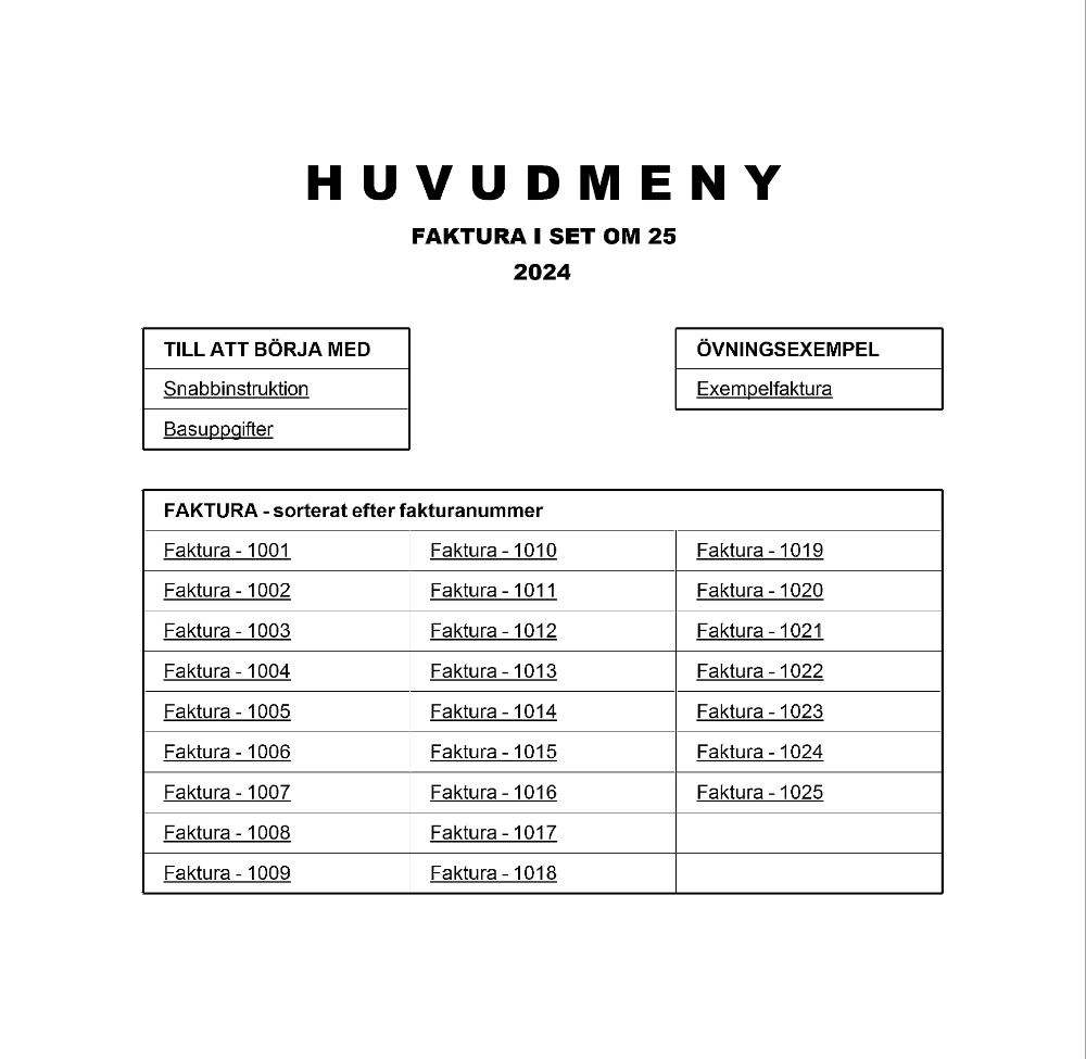 Faktura i set om 25 2024