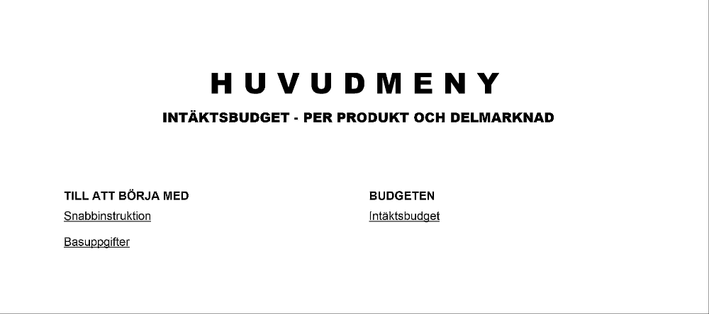 Intäktsbudget produkt delmarknad 2024