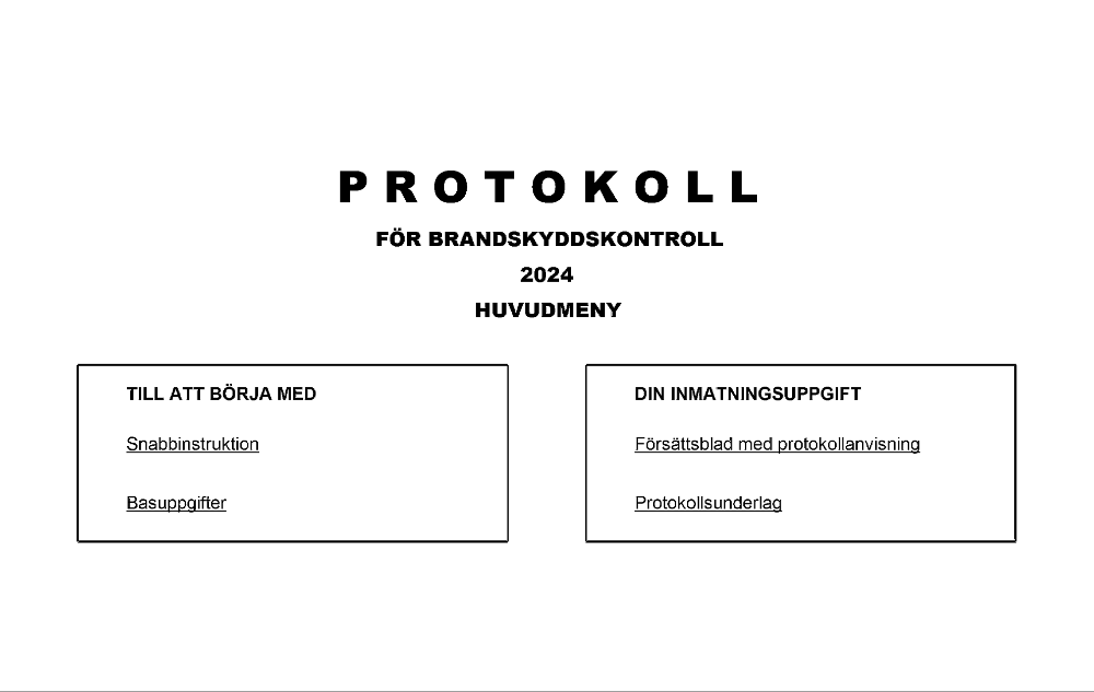 Protokoll brandskyddskontroll