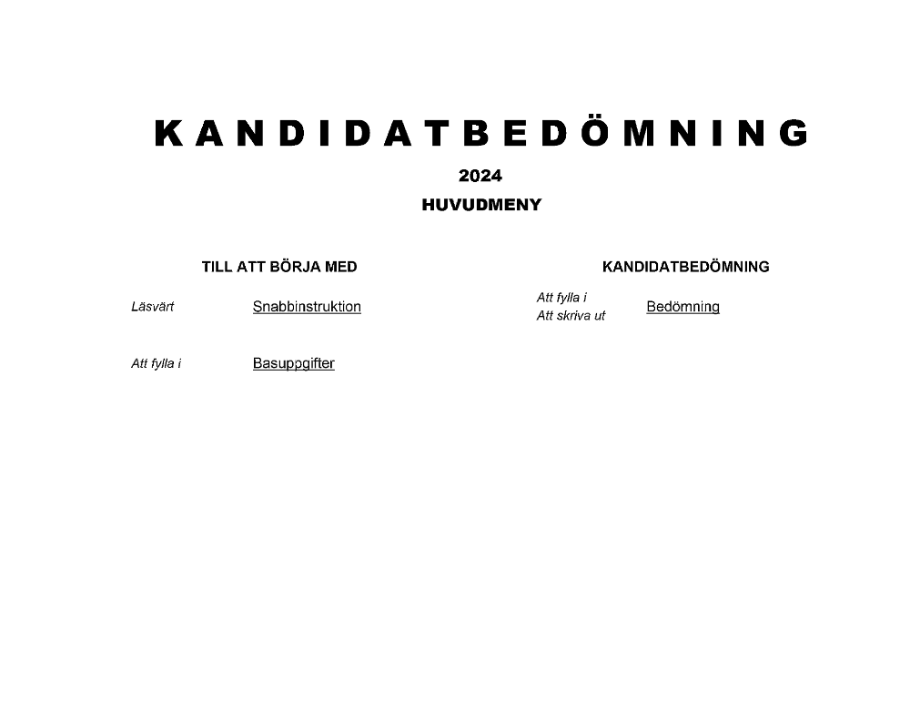 Kandidatbedömning 2024