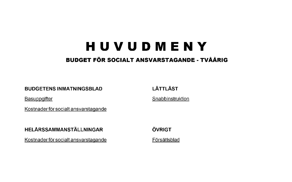 Budget socialt ansvarstagande tvåårig