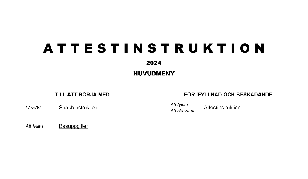 Attestinstruktion 2024