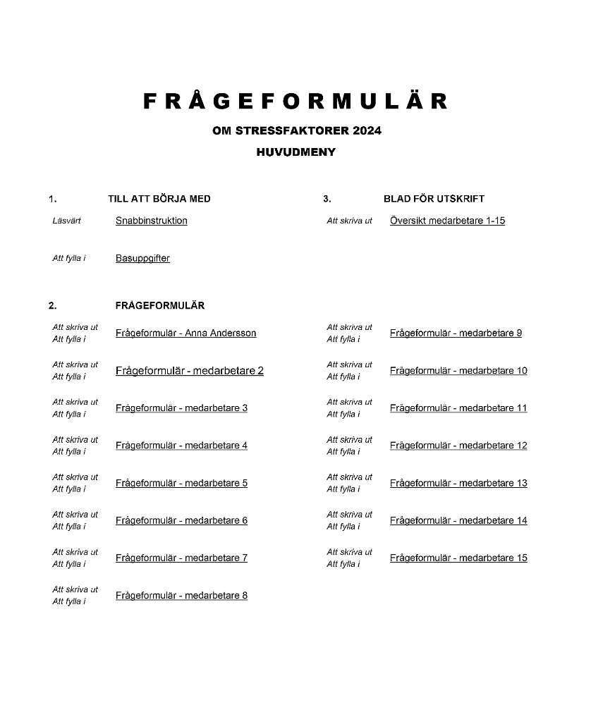 Enkät stressfaktorer 2024