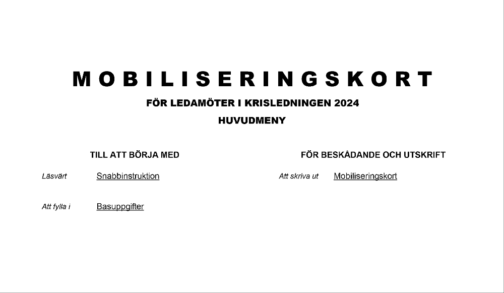 Mobiliseringskort krisledning