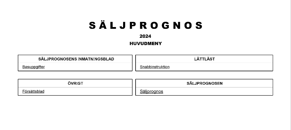 Säljprognos 2024