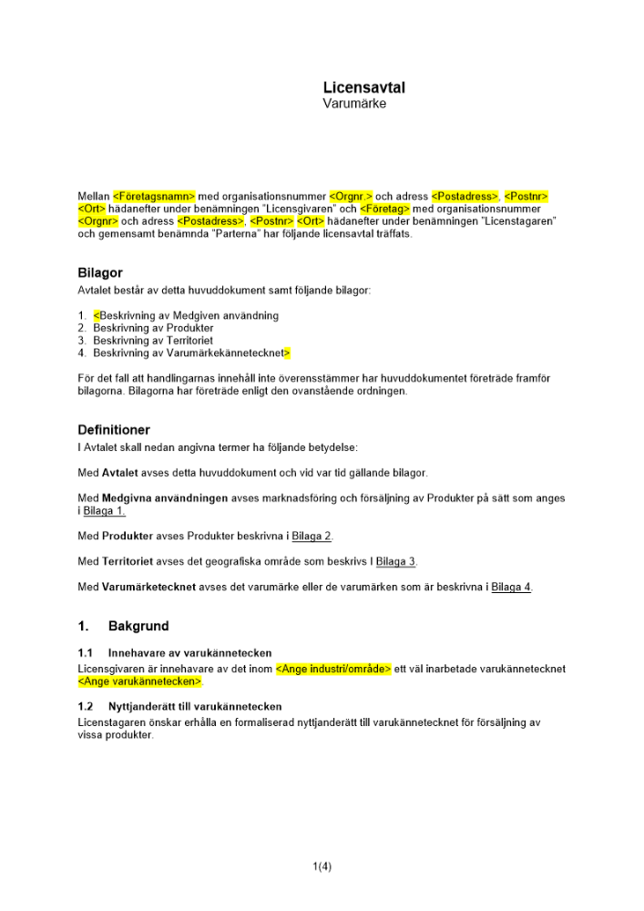 Licensavtal _Varumärke_