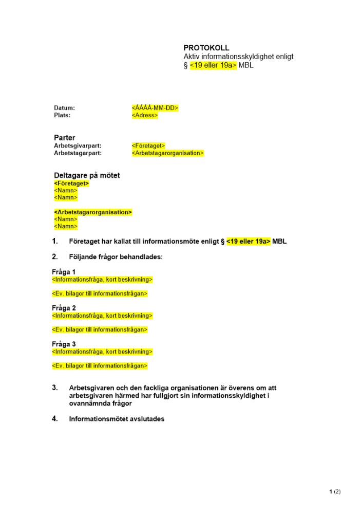 MBL-protokoll - Aktiv informationsskyldighet