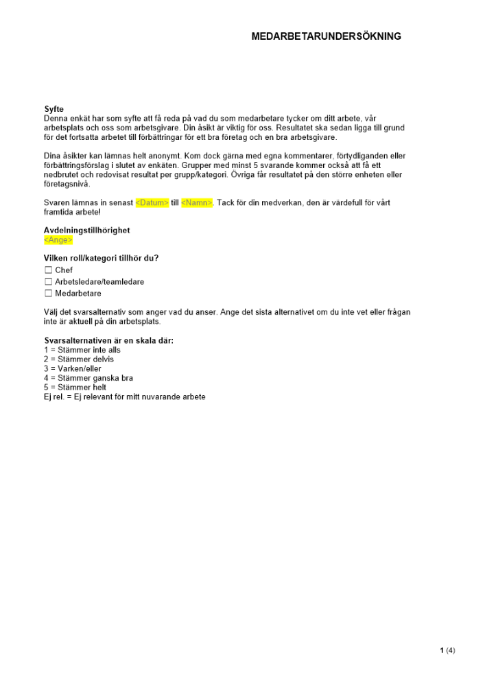 Medarbetarundersökning