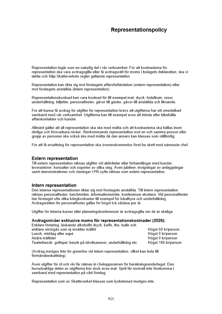 Representationspolicy